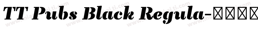TT Pubs Black Regula字体转换